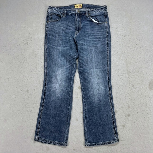 Wrangler Other - Wrangler 20X Mens Relaxed Fit Straight Leg Blue Denim Jeans‎ 34x30 Fits 32x29
